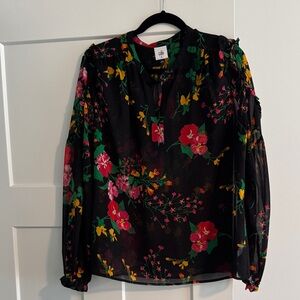 Cabi Floral Chiffon Blouse